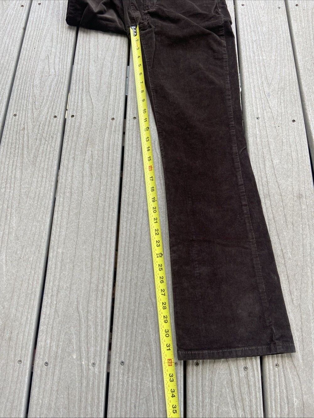 NYDJ Brown Corduroy Bootcut Jean Womens 8 Lift Tuck 70s Preppy Boho Artsy Fall - Picture 8 of 13